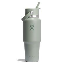 32 oz Wide Mouth Travel Bottle with Flex Straw Cap - Agave by Hydro Flask