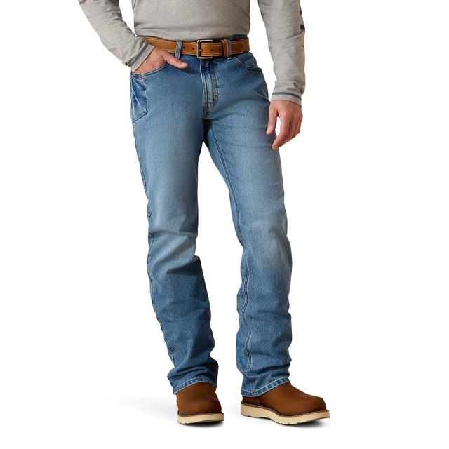Ariat - Men's Rebar M4 Relaxed DuraStretch Basic Boot Cut Jean